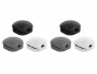 DeLock Kabel-Clip 5 mm, 3x2 Stück, weiss, grau, schwarz