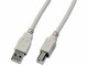 Wirewin USB2.0-Kabel A-B: 1m, grau, bis
