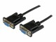 StarTech.com - 2m Black DB9 RS232 Serial Null Modem Cable F/F - DB9 Female to Female - 9 pin RS232 Null Modem Cable - 2 meter, Black