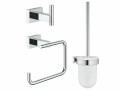 GROHE Badezimmer-Set Essentials Cube Chrom, 4 in 1, Befestigung