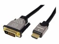 Roline DVI-D/HDMI 1,5m Kabel, DVI (24+1) ST