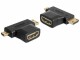 DeLock Adapter HDMI - Micro-HDMI (HDMI-D)/Mini-HDMI (HDMI-C)