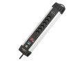 Brennenstuhl Steckdosenleiste Premium-Alu-Line 6x T13 mit USB