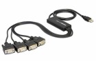 DeLock Schnittstellenkabel USB - 4x Seriell, Datenanschluss