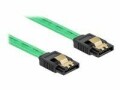 DeLock SATA-Kabel UV Leuchteffekt grün 0.3