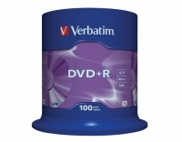 Verbatim DVD+R 4.7 GB, Spindel (100 Stück), Medientyp: DVD+R