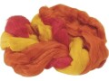Heyda Filzwolle 3-Strang-Mix 50 g, Gelb/Orange/Rot, Detailfarbe