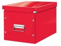 Leitz Archivschachtel WOW Cube L, metallic Rot, Breite: 32