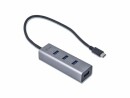 i-tec USB-C 3.1 Metal HUB - Concentrateur (hub)