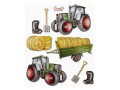 HobbyFun 3D-Sticker Traktor 1 Blatt, Motiv: Traktor