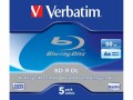 Verbatim BD-R 50 GB, Jewelcase (5 Stück), Medientyp: BD-R