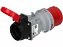 maxCAMP Adapterstecker CEE16/5 - T25, Rot/Grau, Detailfarbe: Rot