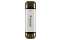 Transcend EXTERNAL SSD 2TB ESD310S USB 10GBPS TYPE C/A SILVER