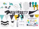 Partydeco Partyset Dinosaurs 10-teilig, Mehfarbig, Packungsgrösse