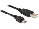 DeLock USB-Mini-Kabel 70cm A-MiniB, USB 2.0, schwarz