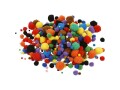 Creativ Company Pompon 5-40 mm 150 Stück, farbig assortiert, Material