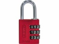 Abus Zahlenschloss 144/30 B/DFNLI Rot Aluminium, Schlossart