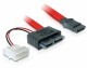 DeLock SATA-Kabel für Slim CD/DVD-Geräte: mit schmalen 7-Pin