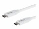 StarTech.com - USB C to USB C Cable - 6 ft / 2m - 5A PD - M/M - White - USB 2.0 - USB-IF Certified - USB Type C Cable - USB C Charging Cable (USB2C5C2MW)