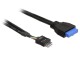 DeLock USB3.0 Pinheaderkabel 45 cm intern, Datenanschluss Seite