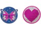 Schneiders Badges Butterfly + Heart, 2 Stück, Bewusste Eigenschaften