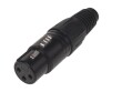 Bemero Stecker BC1001BK-F 3-Pol XLRf female Stecker schwarz