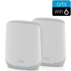 Orbi 760 Serie Tri-Band WiFi 6 Mesh-System, 5.4 Gbit/s, 2er-Set, weiss