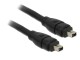 DeLock Kabel FireWire IEEE 1394 4Pol/4Pol, 400Mbps, Blister