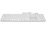 LMP Tastatur USB Grosse Beschriftung Silber, Tastatur Typ