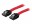 Image 0 StarTech.com - 18in Latching SATA Cable - SATA cable - Serial ATA 150/300/600 - SATA (R) to SATA (R) - 1.5 ft - latched - red - LSATA18