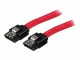 StarTech.com - 18in Latching SATA Cable - SATA cable - Serial ATA 150/300/600 - SATA (R) to SATA (R) - 1.5 ft - latched - red - LSATA18