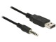 DeLock - Converter USB 2.0 > Serial-TTL 2.5 mm 3 pin stereo jack 1.8 m (3.3 V)