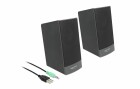 DeLock PC-Lautsprecher Stereo 2.0, Audiokanäle: 2.0, Detailfarbe