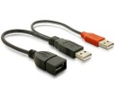 DeLock USB 2.0-Y-Kabel USB A - USB A