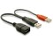 Bild 0 DeLock USB 2.0-Y-Kabel USB A - USB A