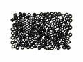 Creativ Company Rocailles-Perlen 8/0 Schwarz glanz, Packungsgrösse: 1