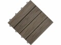 Florco Balkon-& Terrassenplatten WPC 3D braun 30 x 30, 6 Stk