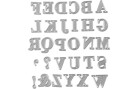 Creativ Company Stanzschablone 2 x 1.5 - 2.5 cm, Alphabet