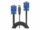 LINDY 1m Combined KVM & USB Cable, LINDY 1m