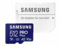 Samsung microSDXC-Karte Pro Plus 512 GB, Speicherkartentyp