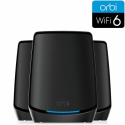 Orbi série 860 Sytème Mesh WiFi 6 Tri-Bande, 6Gbps, Kit de 3, noir