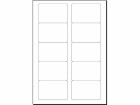 Sigel Visitenkarten-Etiketten mit runden