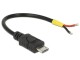 DeLock USB-Stromkabel Micro-USB B - Offen 0.1 m