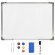 vidaXL Magnetisches Whiteboard Weiß 70 x 50 cm Stahl