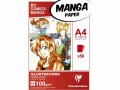 Clairefontaine Zeichenblock Manga A4, 50 Blatt, Papierformat: A4