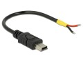 DeLock USB-Stromkabel Mini-USB B - Offen 0.1 m, Kabeltyp