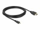 DeLock Kabel HDMI - Micro-HDMI (HDMI-D), 3 m, Schwarz