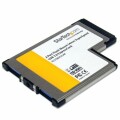 StarTech.com - 2 Port Flush Mount ExpressCard 54mm SuperSpeed USB 3.0 Card Adapter
