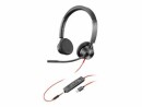 Poly Headset Blackwire 3325 MS USB-C, Schwarz, Microsoft