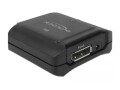 DeLock DisplayPort 1.4 Repeater 8K 30 Hz Kaskadierbar, schwarz